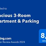 Spacious 3-Room Apartment & Parking