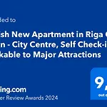 Stylish New Apartment In Riga Old Town - City Centre, Self Check-In, Walkable To Major Attractions