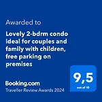 Lovely 2-Bdrm Condo Ideal For Couples And Family With Children, Free Parking On Premises