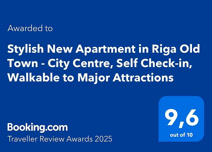 Stylish New Apartment In Riga Old Town - City Centre, Self Check-In, Walkable To Major Attractions