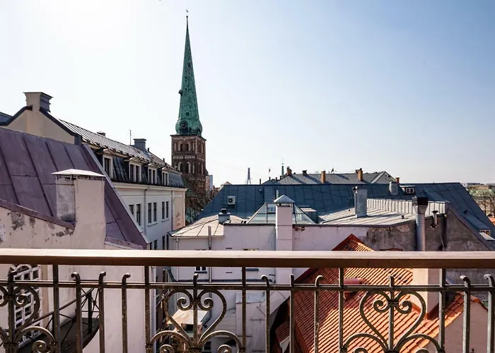 Old Riga Aldaru Street 2 Level Apartment With Terrace