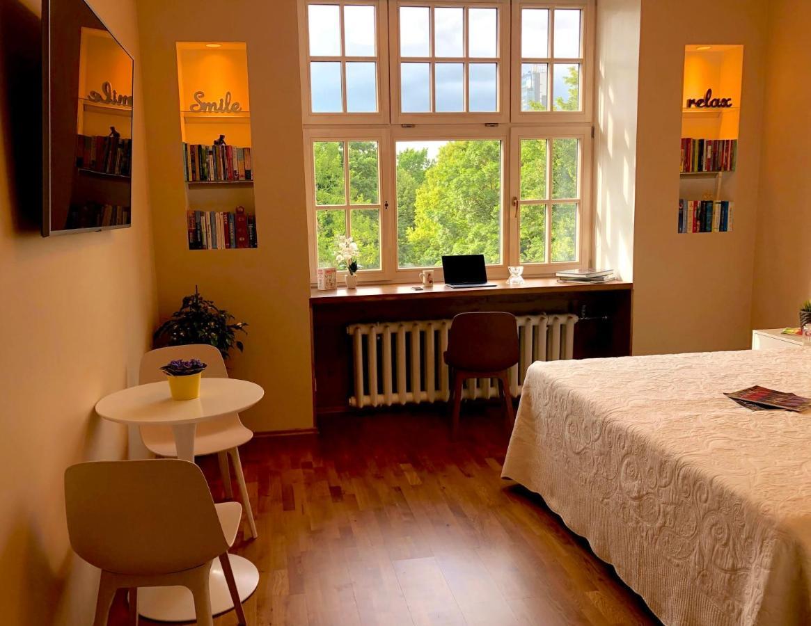 Centrally Located Overlooking Vermanes Park Apartment Riga