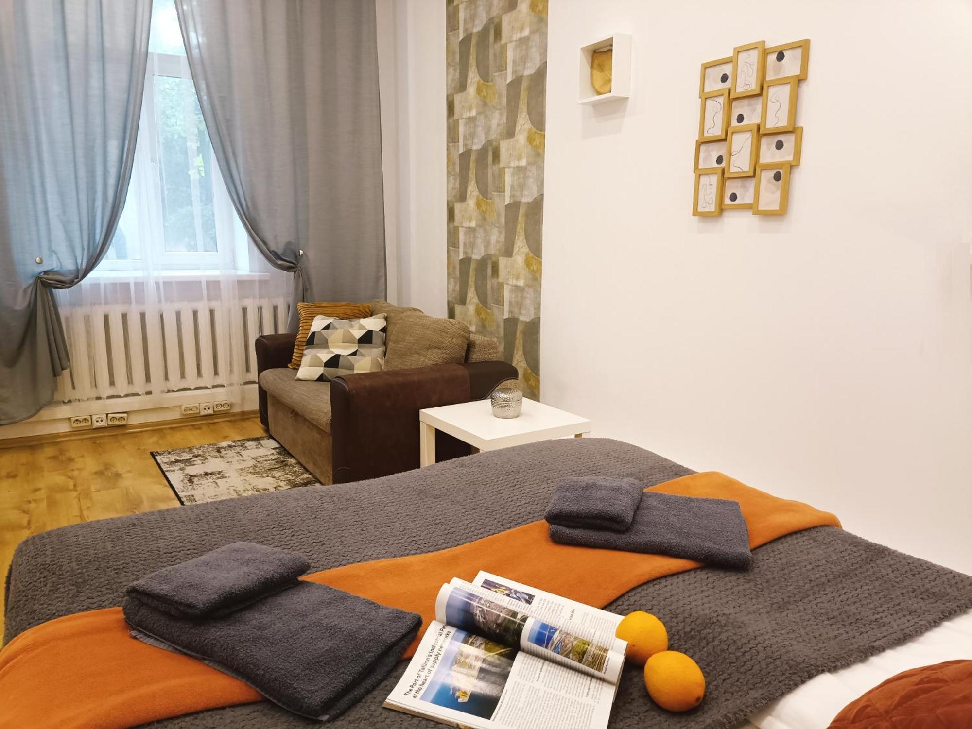 Center Two With One Bedroom, Up To 5 Guests, Self Check-in, Free Parking * Riga