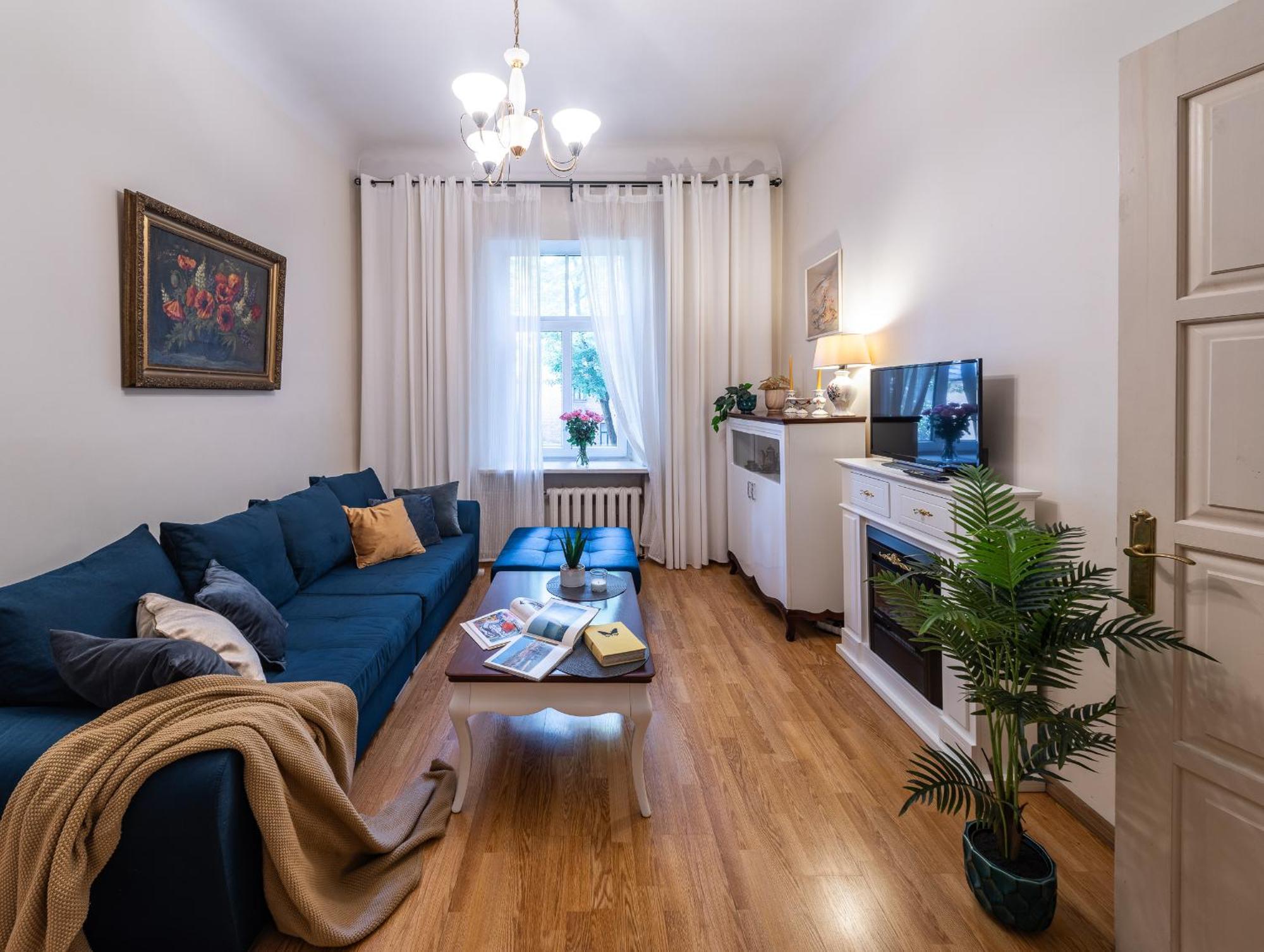 Huoneisto Alunana Premium & Fireplace In Art Nouveau District, 63 Sqm, 1870s, Self Check-in Riika