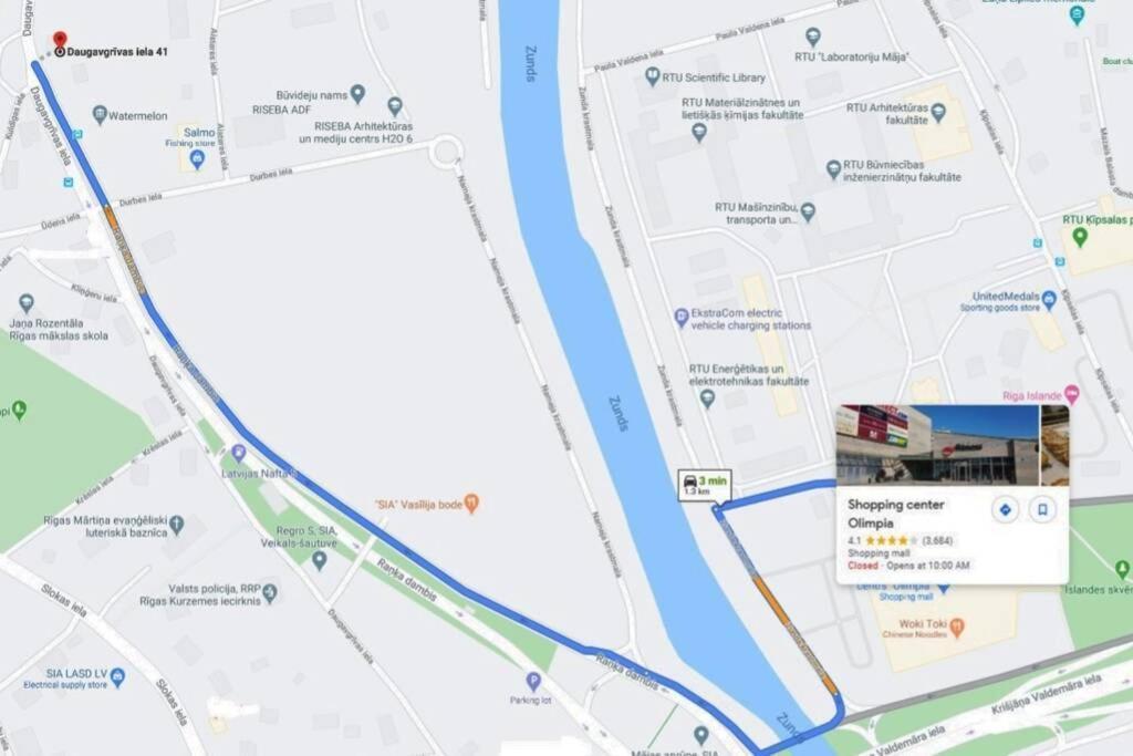 Daugavgrivas41 6 Parking Free Old Town 6min Shop 3min *
