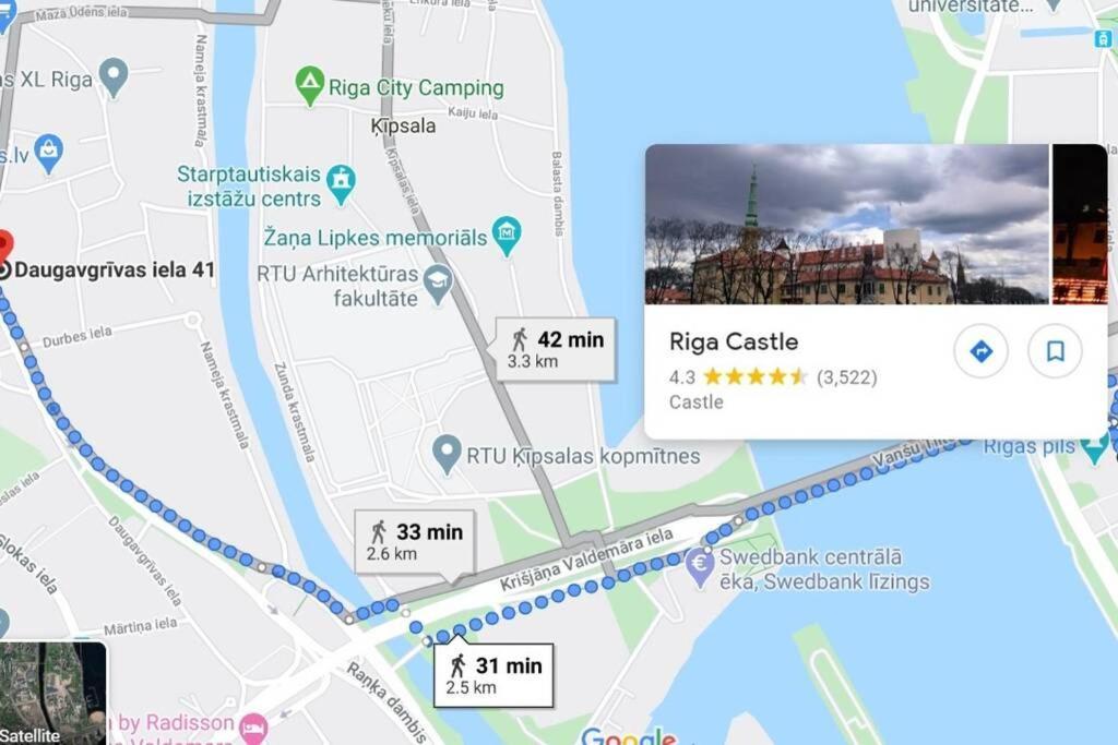 Daugavgrivas41 6 Parking Free Old Town 6min Shop 3min