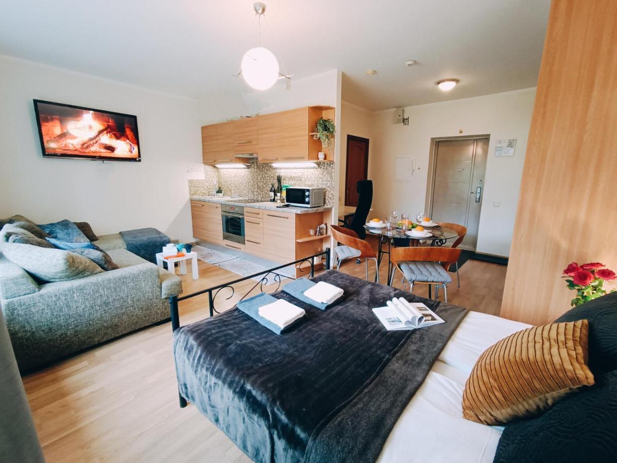 Homey Nest In Midtown Center, Up To 4 Guests, Steps From The Park, Free Parking Apartment Riga
