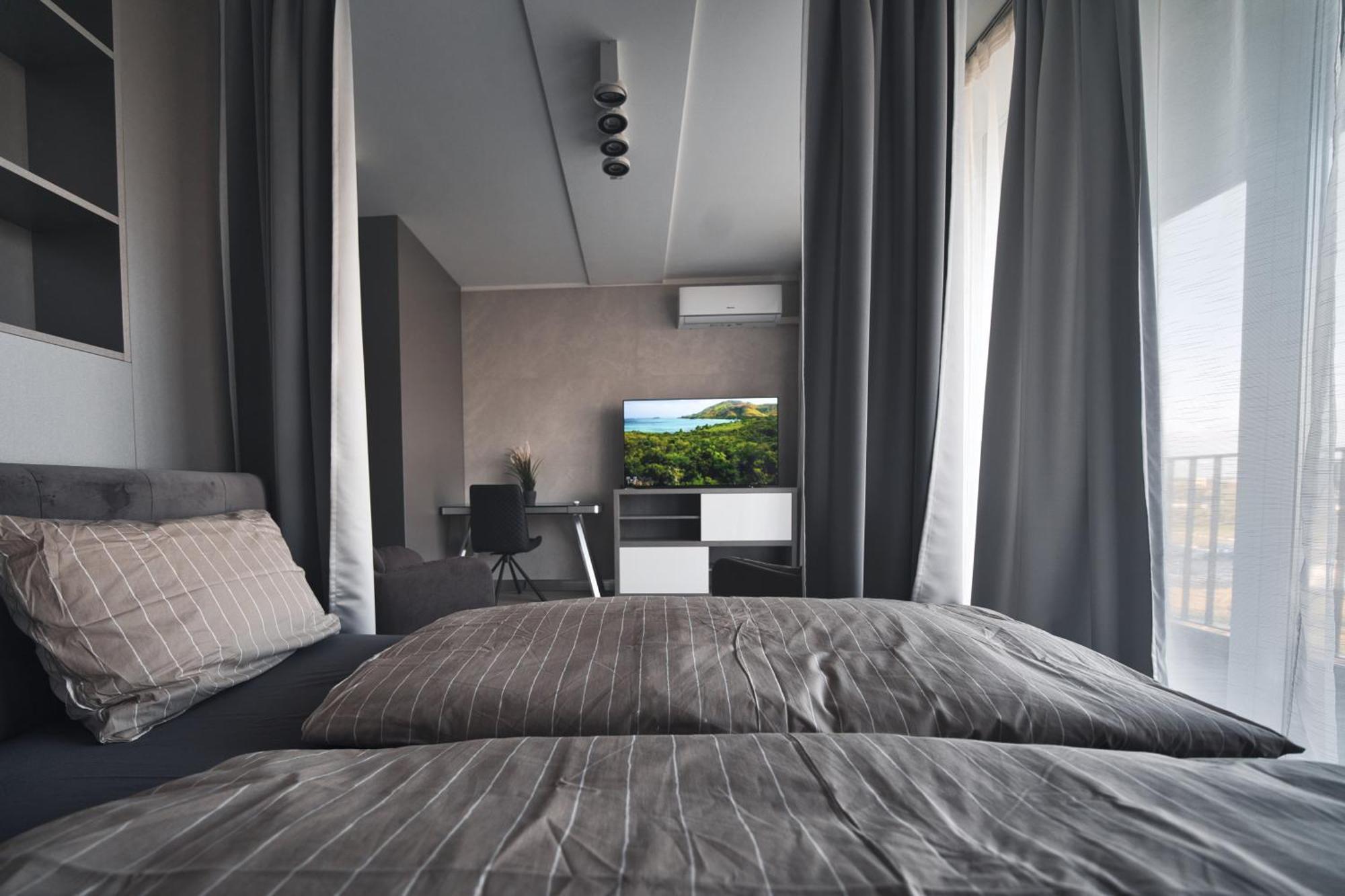 Urban Oasis: Fitness-focused With Views Apartment Riga